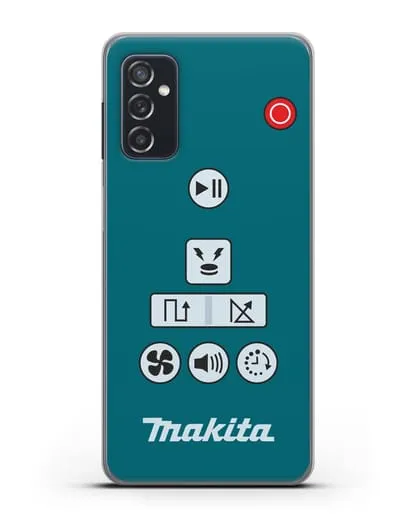 Чехол с дизайном пульт-контроллер Makita силиконовый для Samsung Galaxy M52 [M526B]