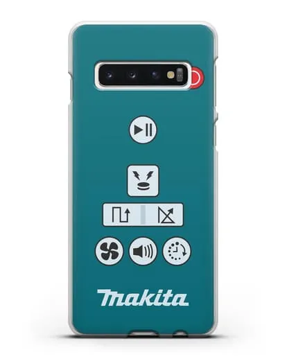 Чехол с дизайном пульт-контроллер Makita силиконовый для Samsung Galaxy S10 [SM-G973F]