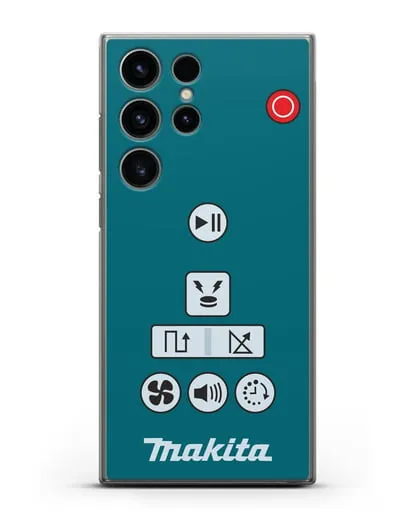 Чехол с дизайном пульт-контроллер Makita силиконовый для Samsung Galaxy S23 Ultra [SM-S918]