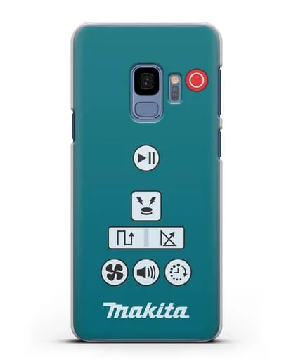 Чехол с дизайном пульт-контроллер Makita силиконовый для Samsung Galaxy S9 [SM-G960F]