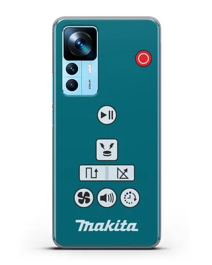 Чехол с дизайном пульт-контроллер Makita силиконовый для Xiaomi 12T