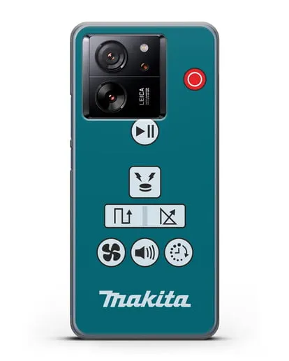 Чехол с дизайном пульт-контроллер Makita силиконовый для Xiaomi 13T Pro