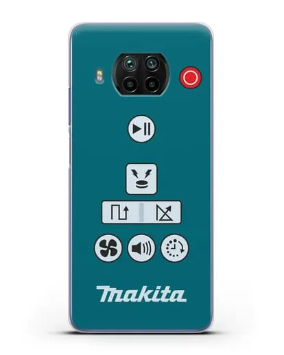 Чехол с дизайном пульт-контроллер Makita силиконовый для Xiaomi Mi 10T Lite