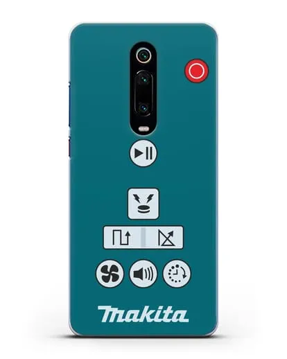 Чехол с дизайном пульт-контроллер Makita силиконовый для Xiaomi Mi 9T
