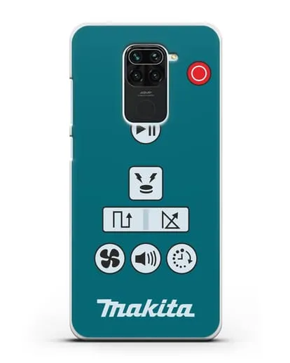 Чехол с дизайном пульт-контроллер Makita силиконовый для Xiaomi Redmi 10X