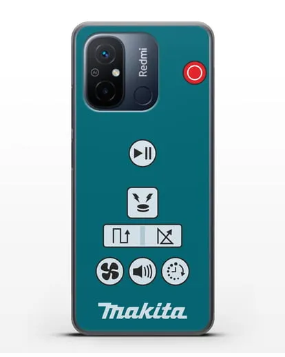 Чехол с дизайном пульт-контроллер Makita силиконовый для Xiaomi Redmi 12C