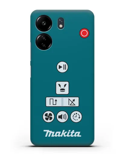 Чехол с дизайном пульт-контроллер Makita силиконовый для Xiaomi Redmi 13C