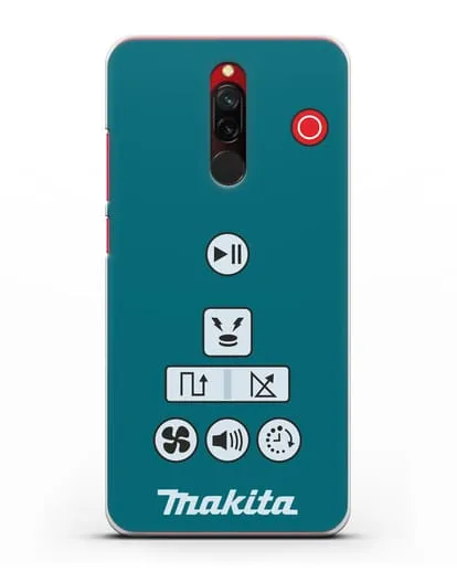 Чехол с дизайном пульт-контроллер Makita силиконовый для Xiaomi Redmi 8