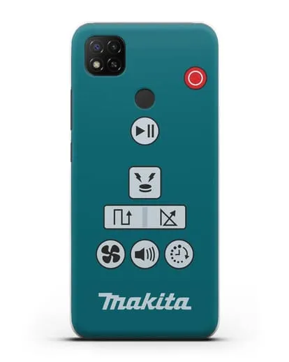 Чехол с дизайном пульт-контроллер Makita силиконовый для Xiaomi Redmi 9C