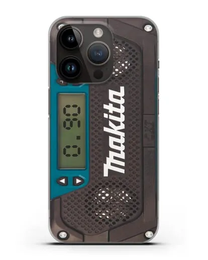 Чехол радиоприемник Makita силиконовый для iPhone 14 Pro