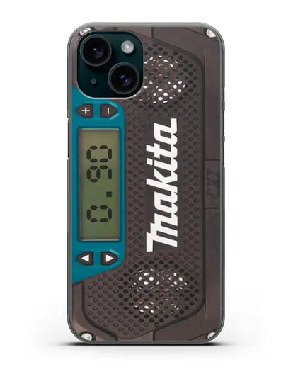 Чехол радиоприемник Makita силиконовый для iPhone 15