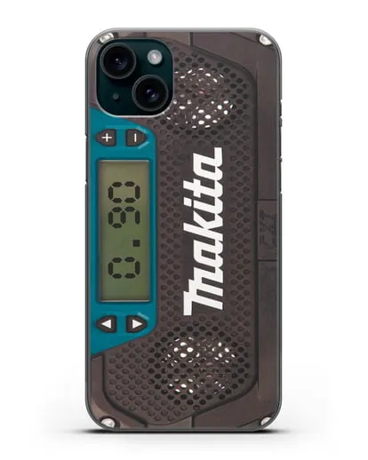 Чехол радиоприемник Makita силиконовый для iPhone 15 Plus