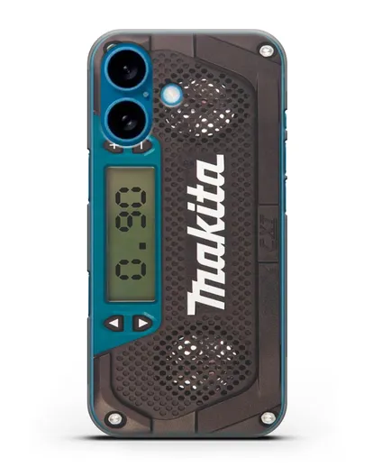 Чехол радиоприемник Makita силиконовый для iPhone 16