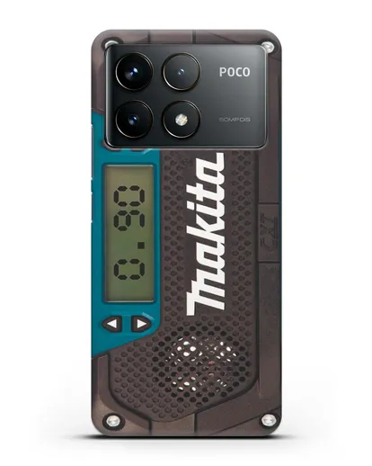 Чехол радиоприемник Makita силиконовый для Xiaomi Poco F6 Pro