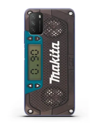 Чехол радиоприемник Makita силиконовый для Xiaomi Poco M3