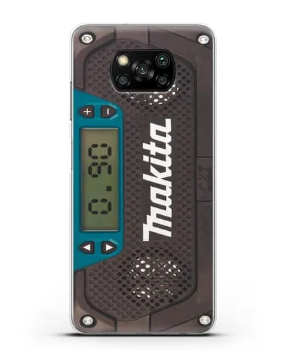 Чехол радиоприемник Makita силиконовый для Xiaomi Poco X3