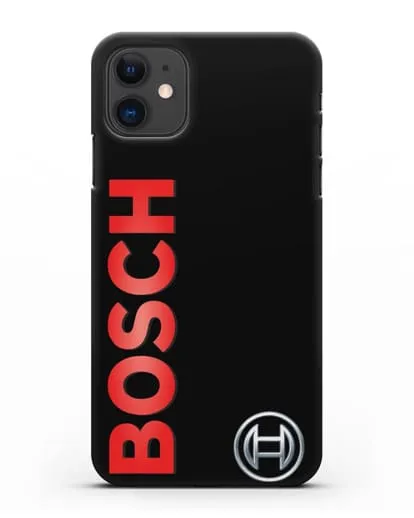 Чехол с надписью и логотипом Bosch силиконовый для iPhone 11