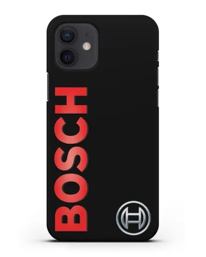 Чехол с надписью и логотипом Bosch силиконовый для iPhone 12