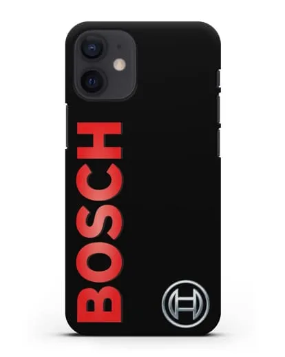 Чехол с надписью и логотипом Bosch силиконовый для iPhone 12 mini