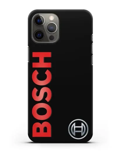 Чехол с надписью и логотипом Bosch силиконовый для iPhone 12 Pro Max