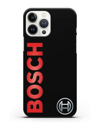 Чехол с надписью и логотипом Bosch силиконовый для iPhone 13 Pro Max