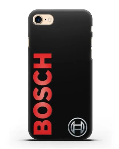 Чехол с надписью и логотипом Bosch силиконовый для iPhone 7