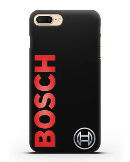 Чехол с надписью и логотипом Bosch силиконовый для iPhone 7 Plus