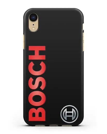 Чехол с надписью и логотипом Bosch силиконовый для iPhone XR