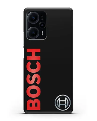 Чехол с надписью и логотипом Bosch силиконовый для Xiaomi Poco F5