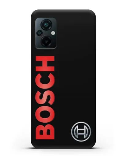 Чехол с надписью и логотипом Bosch силиконовый для Xiaomi Poco M5