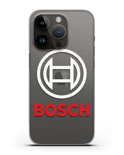 Чехол с логотипом Bosch силиконовый для iPhone 14 Pro