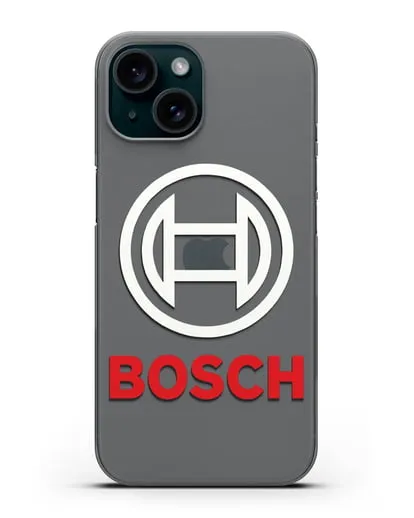 Чехол с логотипом Bosch силиконовый для iPhone 15