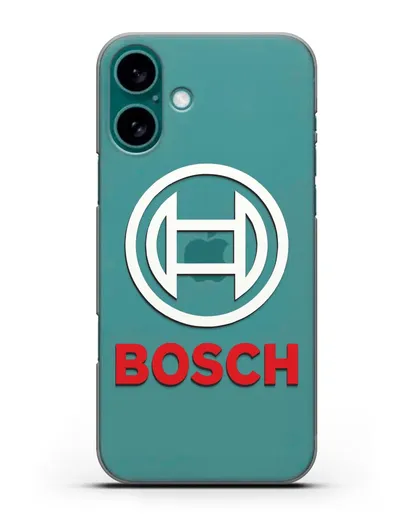 Чехол с логотипом Bosch силиконовый для iPhone 16 Plus