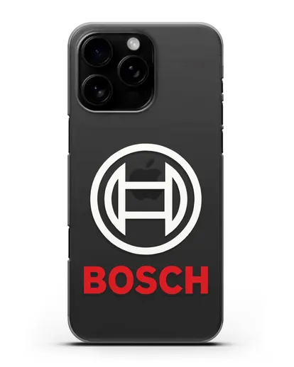 Чехол с логотипом Bosch силиконовый для iPhone 16 Pro Max