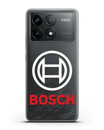Чехол с логотипом Bosch силиконовый для Xiaomi Poco F6 Pro