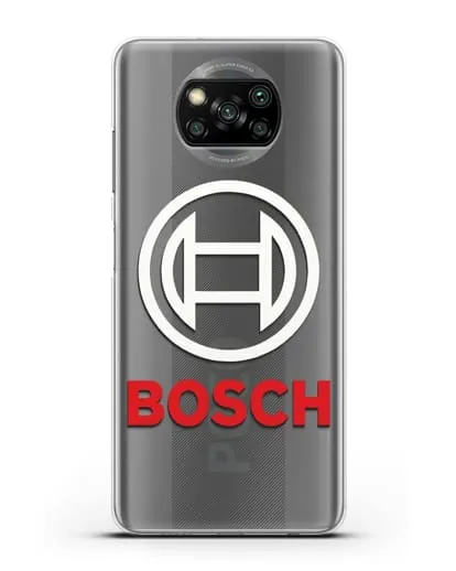 Чехол с логотипом Bosch силиконовый для Xiaomi Poco X3