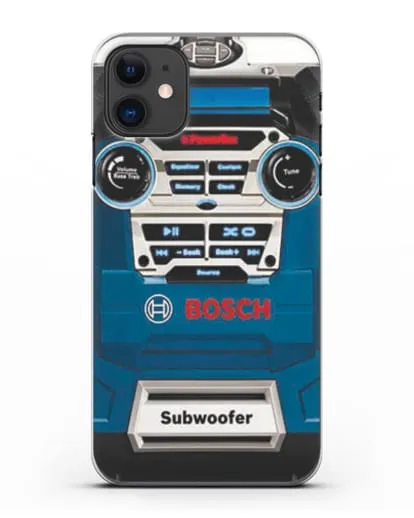 Чехол с рисунком сабвуфер Бош силиконовый для iPhone 11