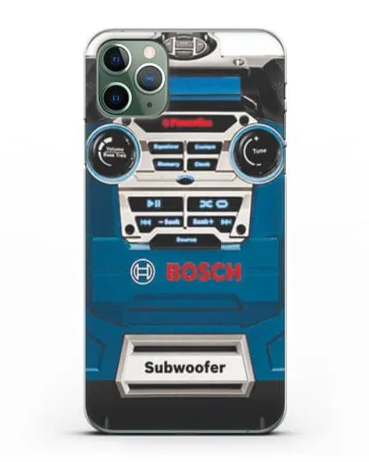 Чехол с рисунком сабвуфер Бош силиконовый для iPhone 11 Pro Max