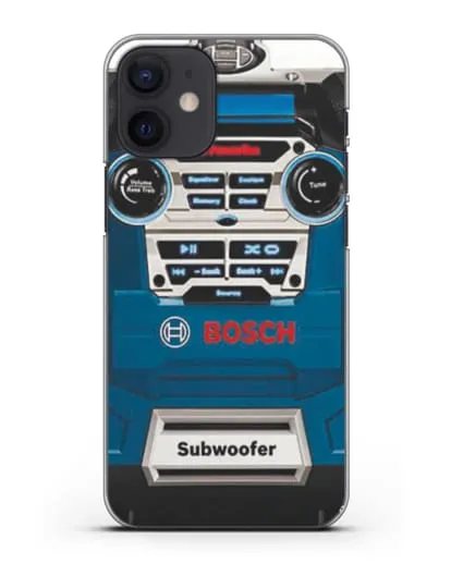 Чехол с рисунком сабвуфер Бош силиконовый для iPhone 12 mini