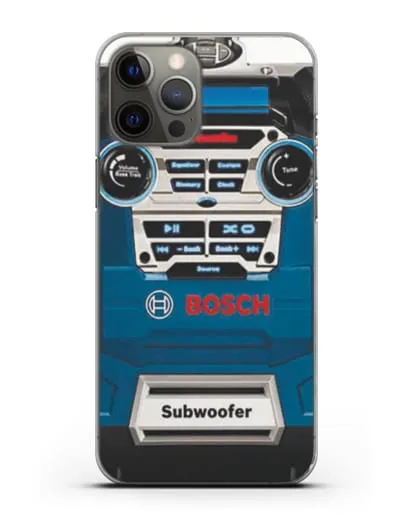 Чехол с рисунком сабвуфер Бош силиконовый для iPhone 12 Pro Max