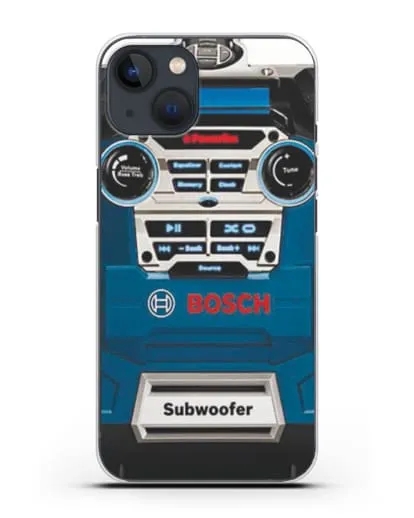 Чехол с рисунком сабвуфер Бош силиконовый для iPhone 13 Mini