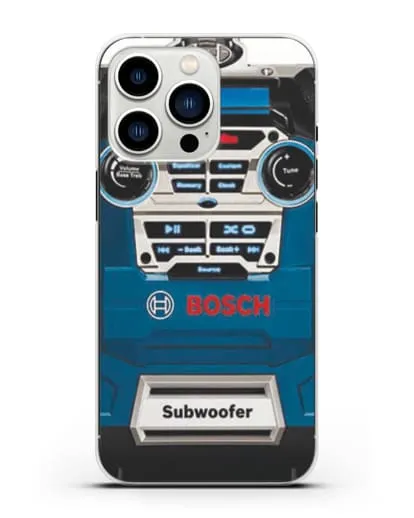 Чехол с рисунком сабвуфер Бош силиконовый для iPhone 13 Pro
