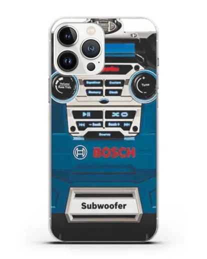 Чехол с рисунком сабвуфер Бош силиконовый для iPhone 13 Pro Max