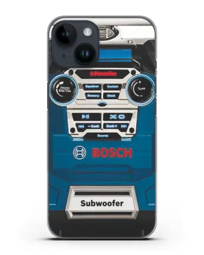 Чехол с рисунком сабвуфер Бош силиконовый для iPhone 14