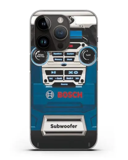 Чехол с рисунком сабвуфер Бош силиконовый для iPhone 14 Pro