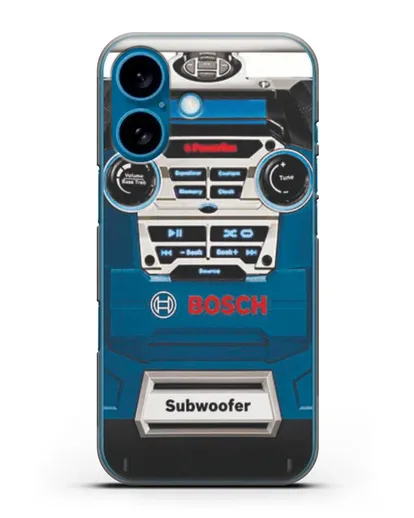 Чехол с рисунком сабвуфер Бош силиконовый для iPhone 16