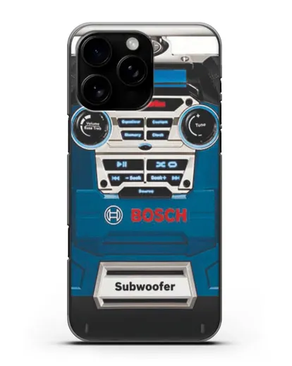 Чехол с рисунком сабвуфер Бош силиконовый для iPhone 16 Pro Max