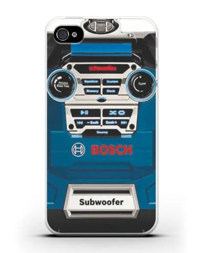 Чехол с рисунком сабвуфер Бош силиконовый для iPhone 4/4s