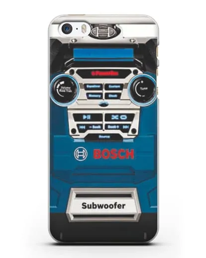 Чехол с рисунком сабвуфер Бош силиконовый для iPhone 5/5s/SE