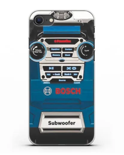 Чехол с рисунком сабвуфер Бош силиконовый для iPhone SE 2020